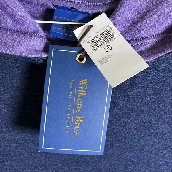 Wilkens Brothers Heritage M Reversible Navy/Lilac Hoodie Pullover Size M - Picture 4 of 4